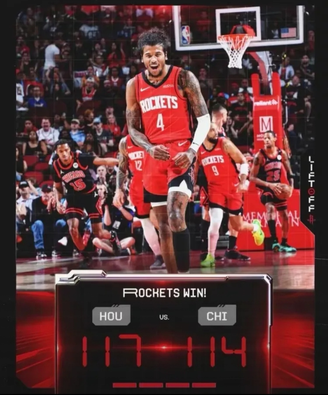 公牛力克热火，豪取三连胜！